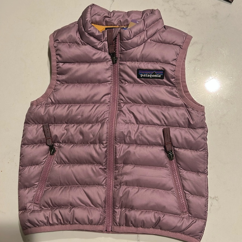 Patagonia baby down sweater vest- new with tags 12-18M